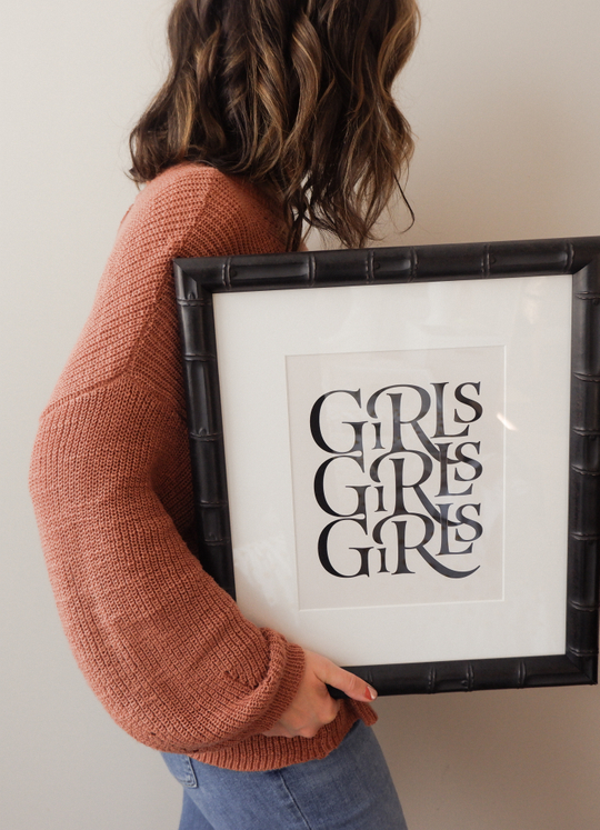 Girls Girls Girls Art Print